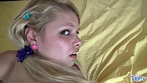 Little Taylor's Detailed Teen Sex Scene with Blowjob and Doggy