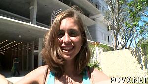 Pov Blowjob with Barely Legal Shaved Pussy Teen