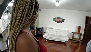 renata carvalho’s first time unfolds behind the scenes in a steamy brazilian bath. her nerves show.