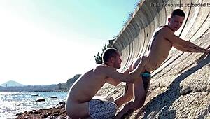 Gay Beach Sex with Falcon Al and Oliver Strelly