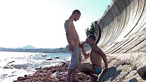 Gay Beach Sex with Falcon Al and Oliver Strelly