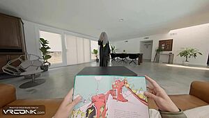 Beautiful Latina Stepsister Mary in VR Cosplay Parody