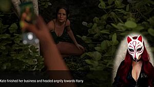 Kate Enjoys Outdoor Public Sex With Brunette Babe In Voyeur Skirt Game