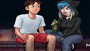 summertimesaga - peeping naked people through binoculars e1 78