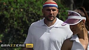 Phoenix Marie & Kelsi Monroe Share Tennis Instructor's Attention