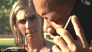 cute 18yo blows stepdad's cock and balls