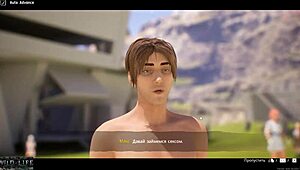 Max and Rese in a hardcore cartoon game with wild sex scenes