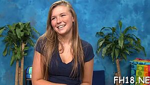 Hot Eighteen Girl Gets Massaged By Her Rubber