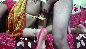 just watched bhabhi in yellow saree pleasing her devar real good.