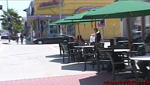 Hey, watch this pretty girl take two black guys!