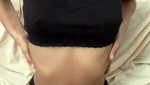 Small and sweet 18-year-old reveals her stunning body for you.