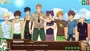 game friends camp episode 20 - joke with photo russian voice acting 😄