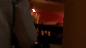 Steamy and hardcore public restroom scene with a blonde beauty and her partner