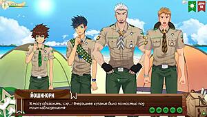 game friends camp episode 20 - joke with photo russian voice acting 😄
