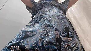 Hey! Italian Chubby Stepmom Drags You to Try Leather Dresses in Public!