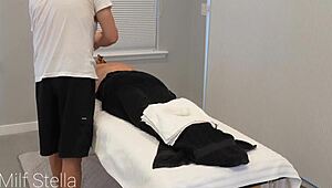 Huge tits redhead milf, wanna get oiled for massage fun?