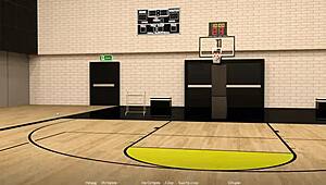 Horny group fucks in shower during game.