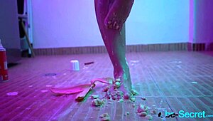 Besecret here, I shouldn't mix money and food, but this banana play turned wild. After my sexy action, even the cake tasted better!