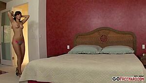 man, bella luciano gets drilled so hard by stefano in heels, panties down for a wild creampie finish