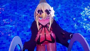 Konosuba hentai sex in bikini anime 😏