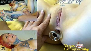 hey, check this hot model getting ass fucked in reverse cowgirl anal in vegas casting!