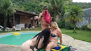 Sex in the Mansion with Snow White and Atriz Mike! Brazilian Orgy Fun.