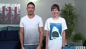 Tommy White Dominates Sam Northman With Monster Cock Action