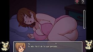 Hentai game daily life in countryside part 5. Blowjobs in bathroom and shower fucking included.