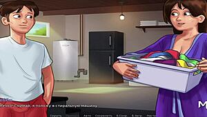 in summertime saga, they have laundry sex e3 54 😍