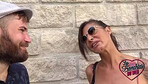 Charlotte, the 40-year-old French brunette barmaid, gets her ass fucked