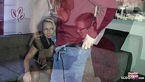 German Mature Stief Mutter Guides Young Man to First Sex