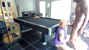 Wild Milf DrBlackJohnsonXXX Teaser on Pool Table, Hell Yeah!
