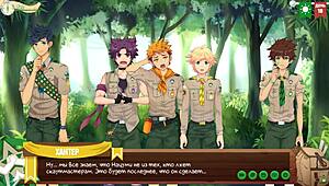 game friends camp episode 20 - joke with photo russian voice acting 😄