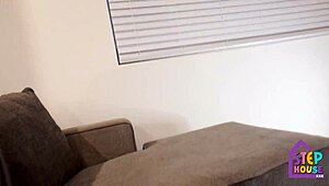 Naughty bbw step mom teaches stepson with blowjob instruction 😈