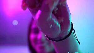 Besecret here, I shouldn't mix money and food, but this banana play turned wild. After my sexy action, even the cake tasted better!