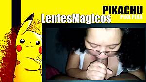 안경 낀 더러운 멕시코 여대생 20살 자지빨기 배우기