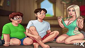 in summertime saga, they have laundry sex e3 54 😍