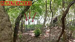 Teen girl gets assfucked in public abandoned land 😏 part 1