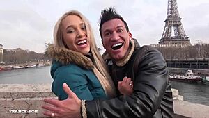 Sextape of Real Couple on Honeymoon in Paris with Oral Action