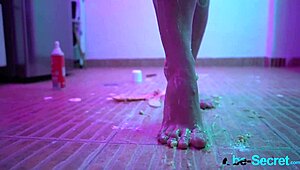 Besecret here, I shouldn't mix money and food, but this banana play turned wild. After my sexy action, even the cake tasted better!