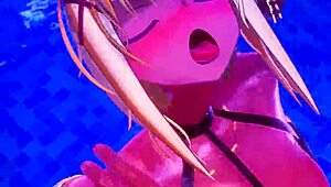 Konosuba hentai sex in bikini anime 😏