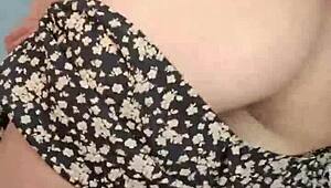 Teen dances reaggaeton mix on webcam