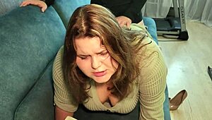 Chubby Student In Pantyhose Roleplay Sucks Cock And Gets Creampie In Tight Hole