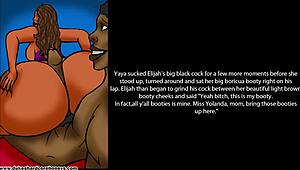 Eighteen year old with step mom and big booty friends in comic