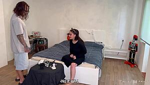 Busty Gothic Witch Performs Anal Sex With Nerdy Virgin On Halloween.