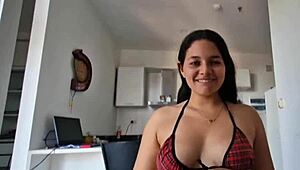 Divorced babe dresses as schoolgirl, we bang extreme in bedroom, unreal! 😍