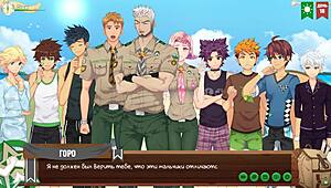 game friends camp episode 20 - joke with photo russian voice acting 😄