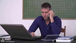 Tiffany Tatum Goes Wild In The Classroom With Monster Cock And Small Tits