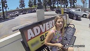 Intense pickup leads to hardcore fucking of bigtit teen with monster cock