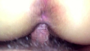 Hairy wife experiences unusual bodily sounds during intimate moments.